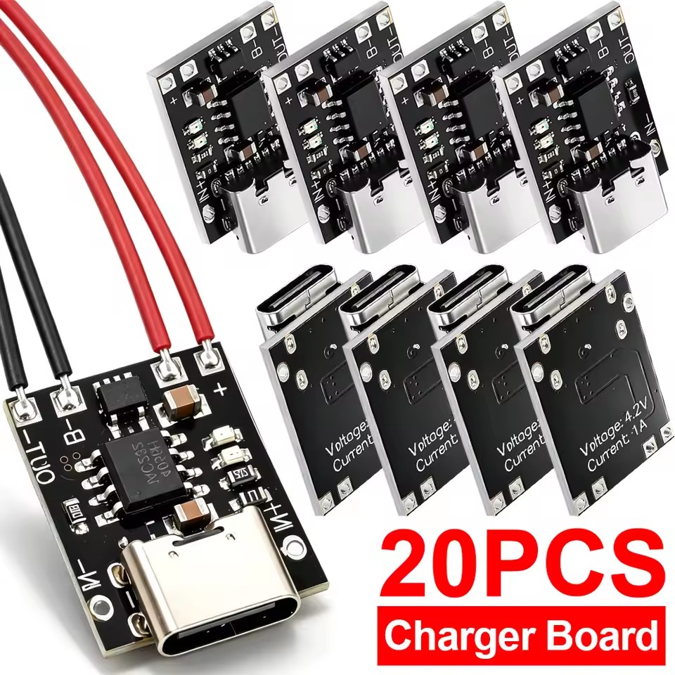 Li Ion Charger Module - Carte de charge Type-C avec circuit