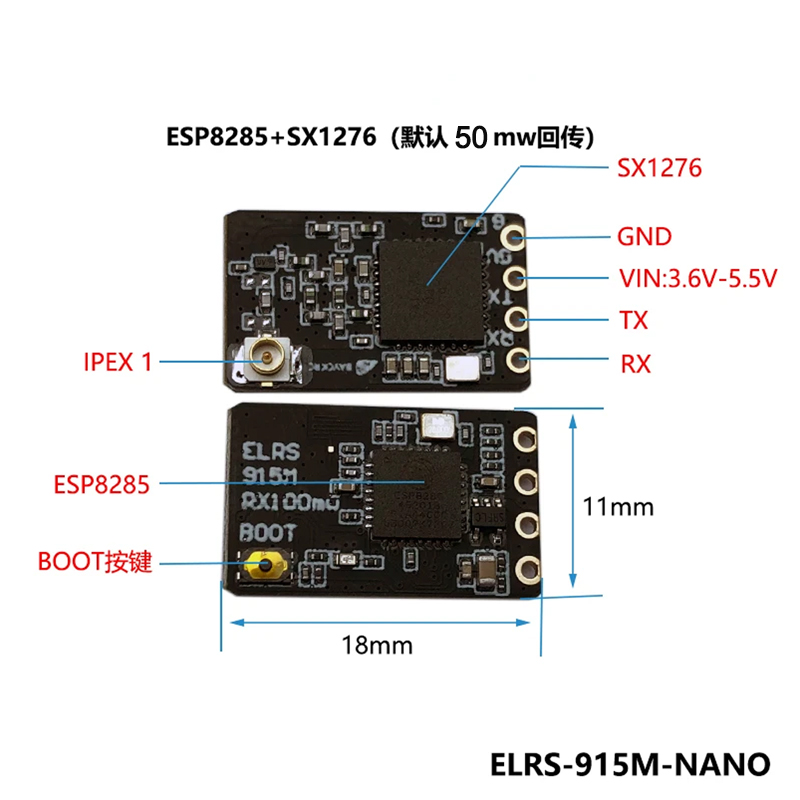 Récepteur NANO ExpressLRS BAYC - Ipex Connector avis et prix